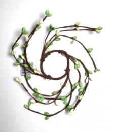 1.5 IN CANDLE RING; APPLE GREEN, CREAM, 96 BERRIES